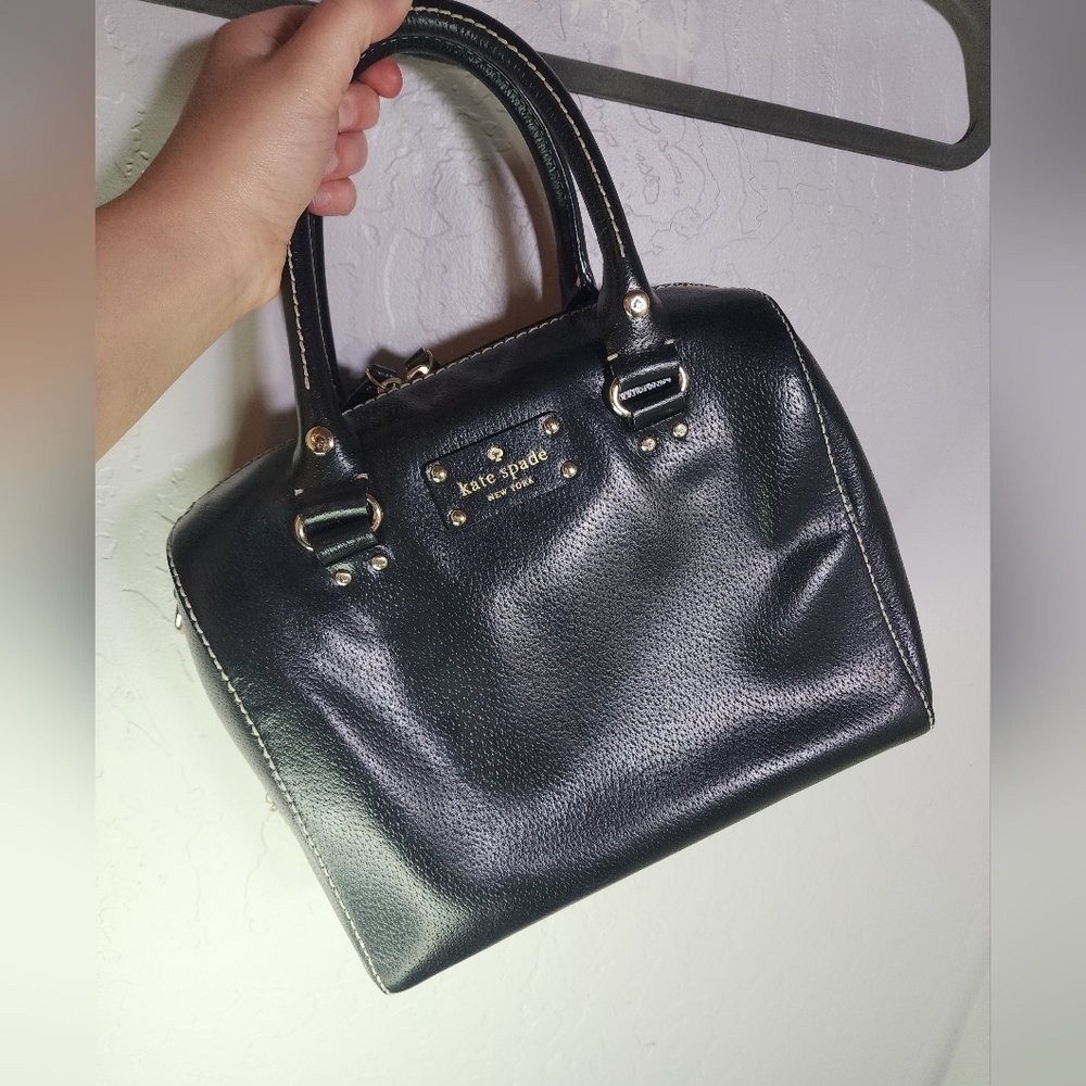 Kate Spade Black Leather Satchel